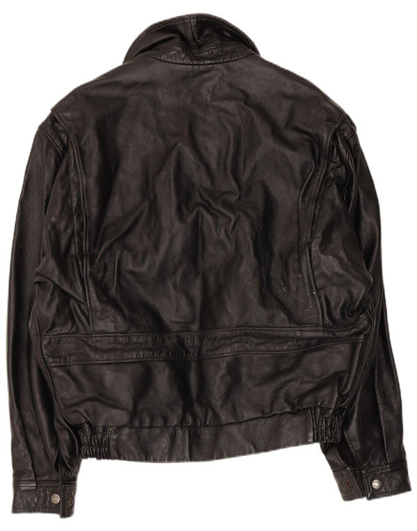 Garage Mens Military Bomber Jacket UK 38 Medium Black