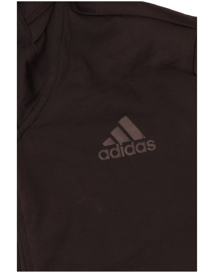 Adidas Herren-Trainingsanzug mit Kapuze, Jacke, mittelgroß, Schwarz