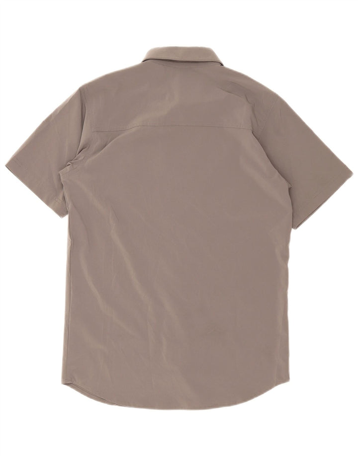 Columbia Herren-Kurzarmhemd, klein, grau, Polyester