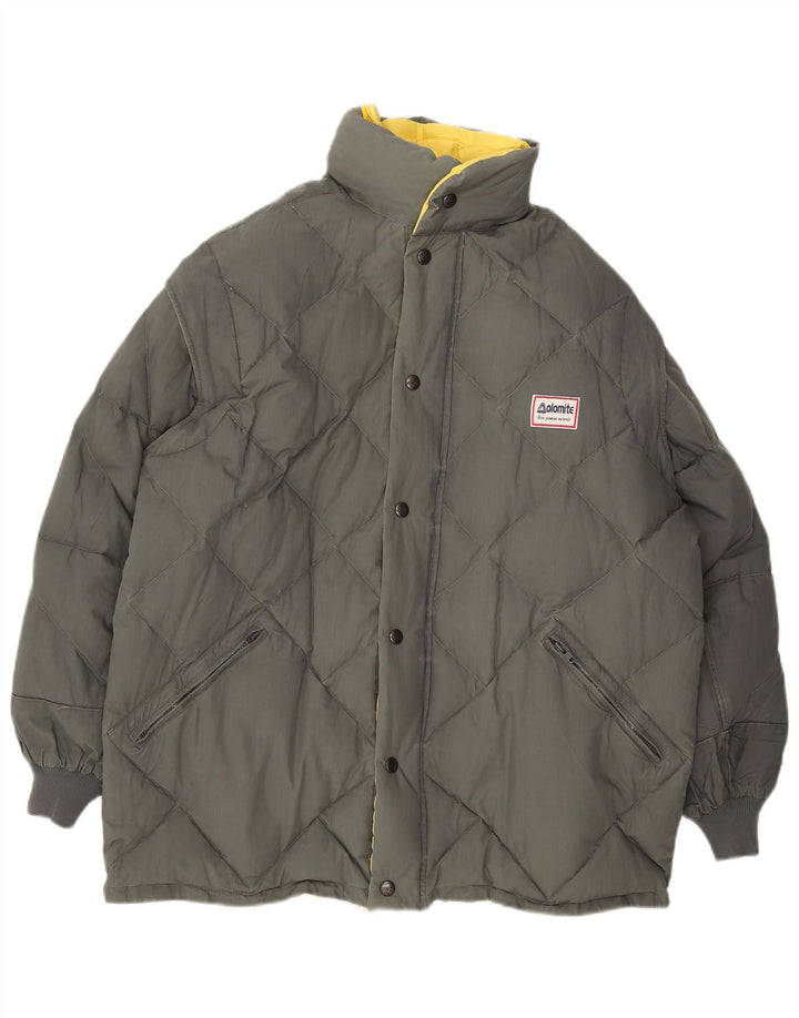 DOLOMITE Herren Kapuzenjacke, wendbar, wattiert, UK 38, Mittelgelb