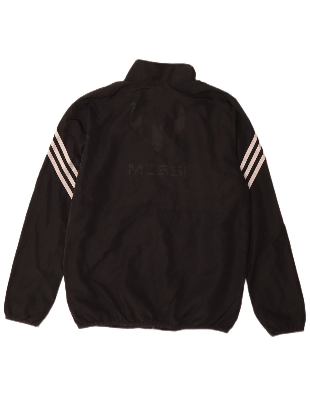 Adidas Mädchen MESSI Graphic Trainingsanzug Top Jacke 13-14 Jahre Schwarz Polyester