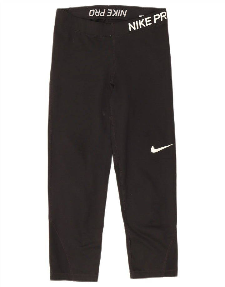 Nike Damen Capri-Leggings mit Grafik, Größe S, Größe S, Schwarz, Polyester