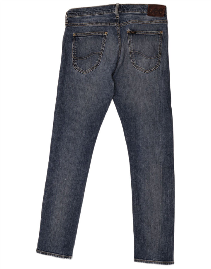 Lee Herren Luke Slim Jeans W30 L32 Marineblau Baumwolle