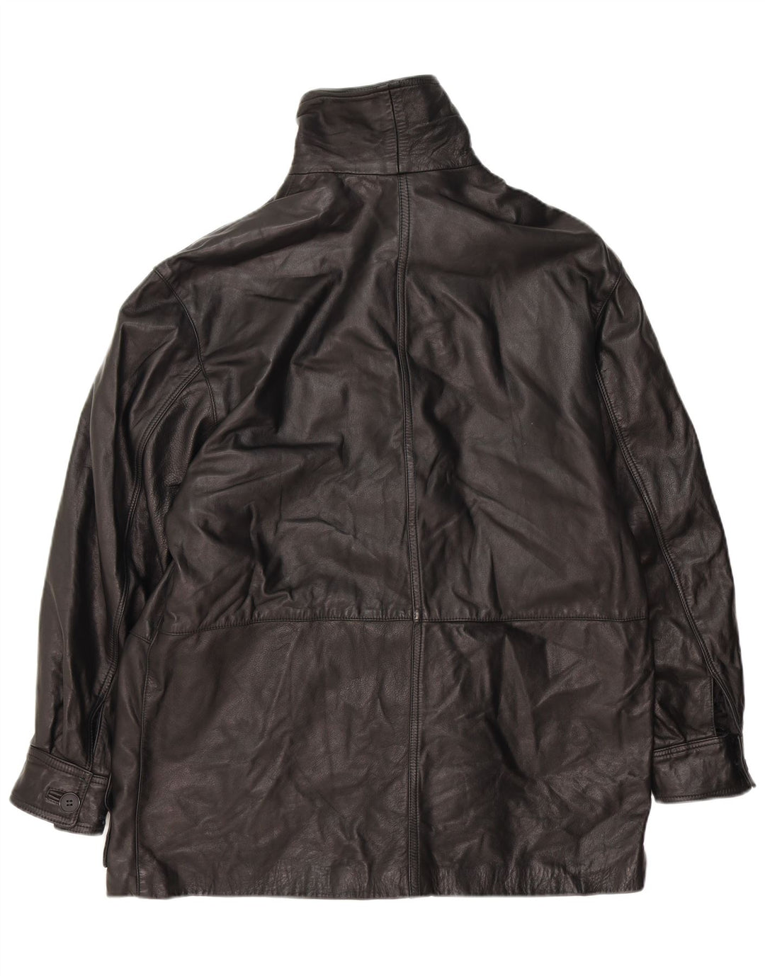Vintage Herren Lederjacke UK 40 Großes schwarzes Leder