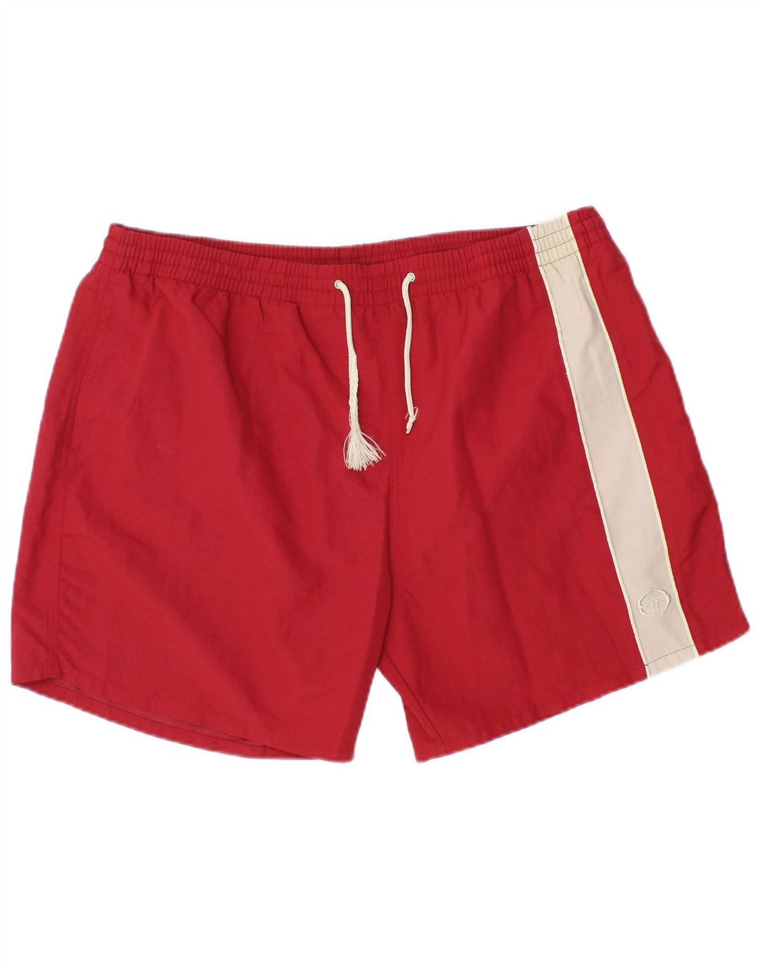 Sergio Tacchini Herren Badeshorts 2XL Rot Colourblock Polyamid