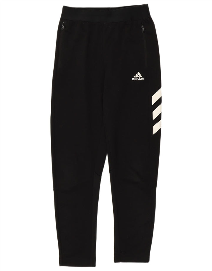 Adidas Mädchen-Trainingshose, 11–12 Jahre, schwarzes Polyester