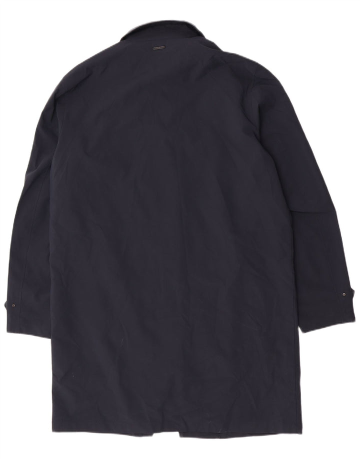 Michael Kors Herrenmantel UK 36 Small Marineblau Polyester
