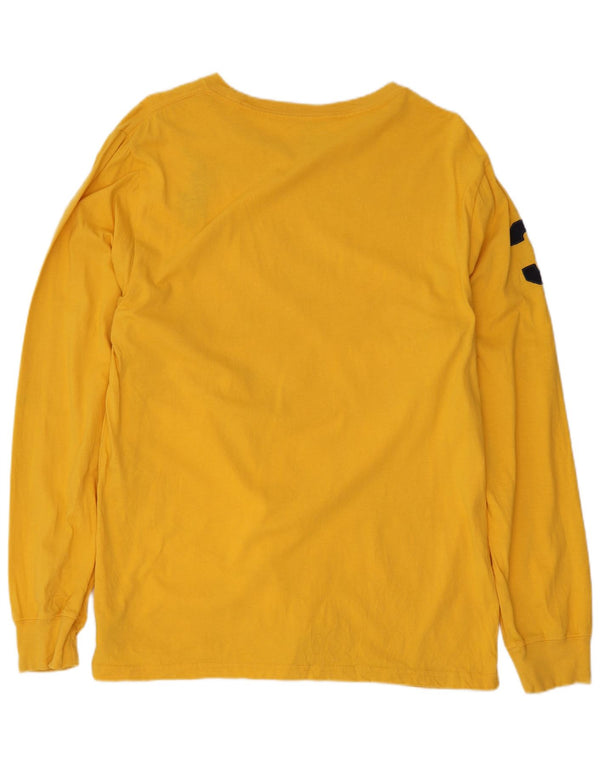 Polo Ralph Lauren Jungen-Oberteil mit Grafik, langärmlig, 15–16 Jahre, XL, gelbe Baumwolle