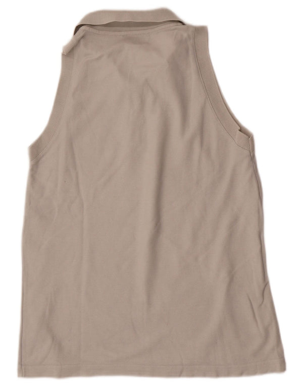 Fila Womens Sleeveless Polo Shirt US 12 Large Grey