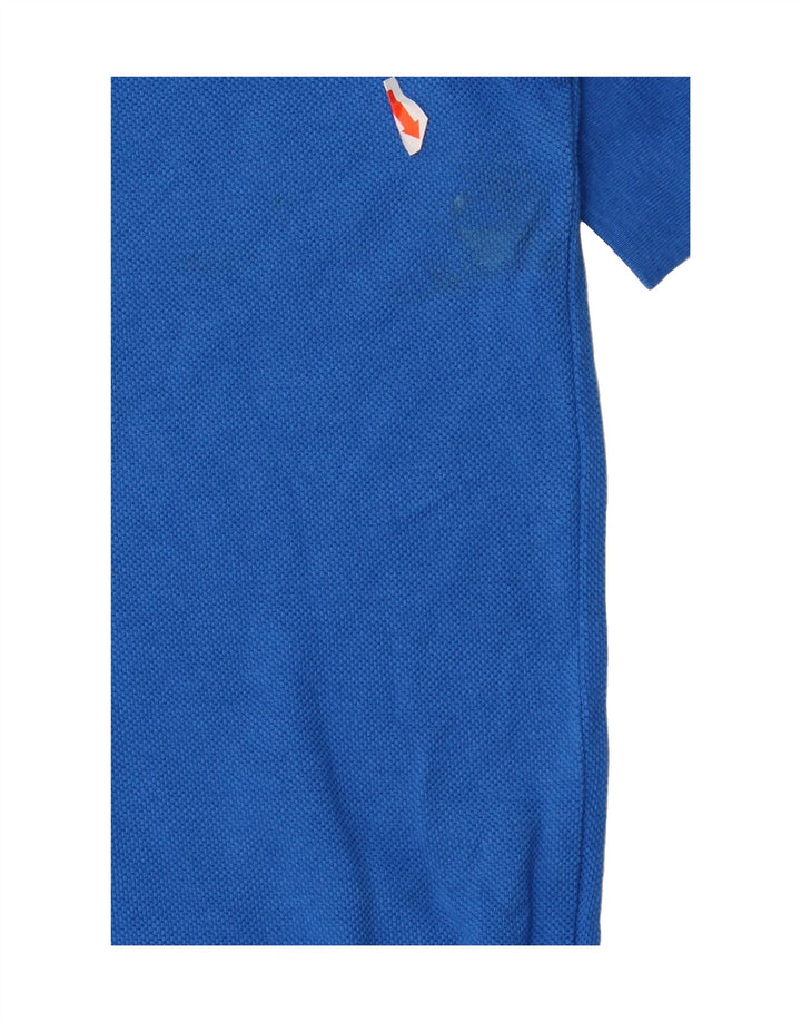 CHAMPION Mens Long Sleeve Polo Shirt Large Blue Cotton Vintage Champion and Second-Hand Champion from Messina Hembry 