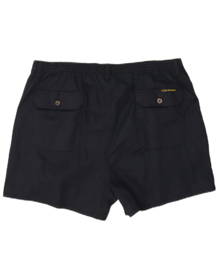Crown Mens Pegged Chino Shorts W36 Large Marineblaue Baumwolle