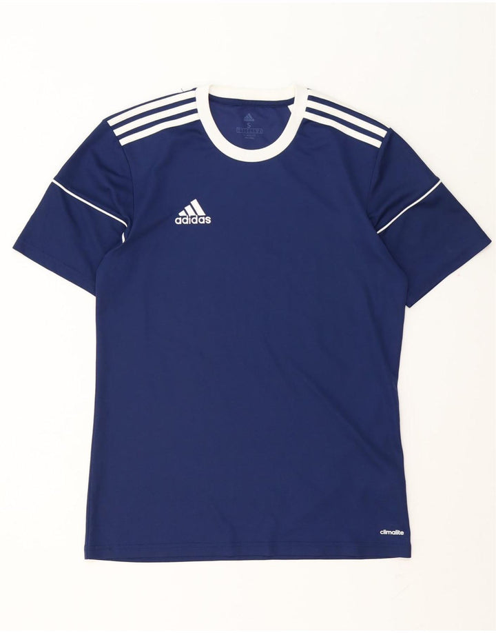 Adidas Herren Climalite T-Shirt Top Small Marineblau Polyester