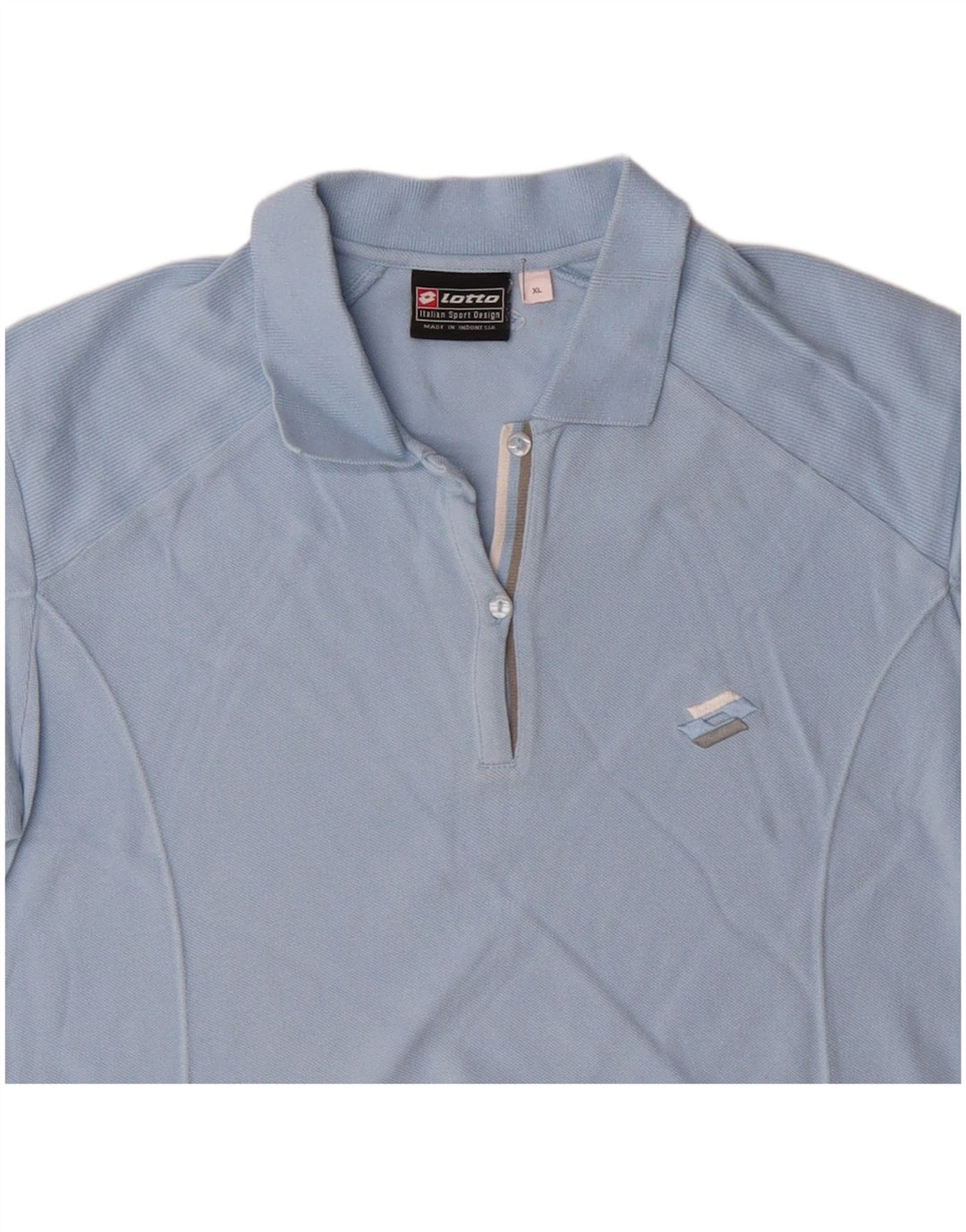 LOTTO Damen Poloshirt UK 18 XL Blaue Baumwolle