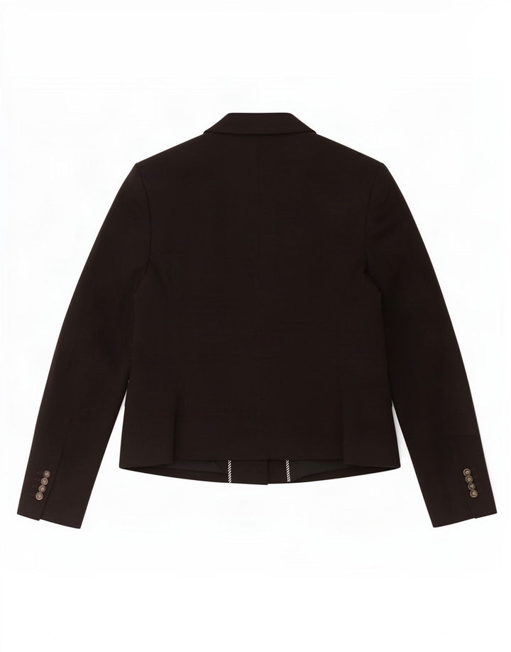 Marks & Spencer Damen-Blazer mit maßgeschneiderter Passform, Gr. 12, mittelschwarz