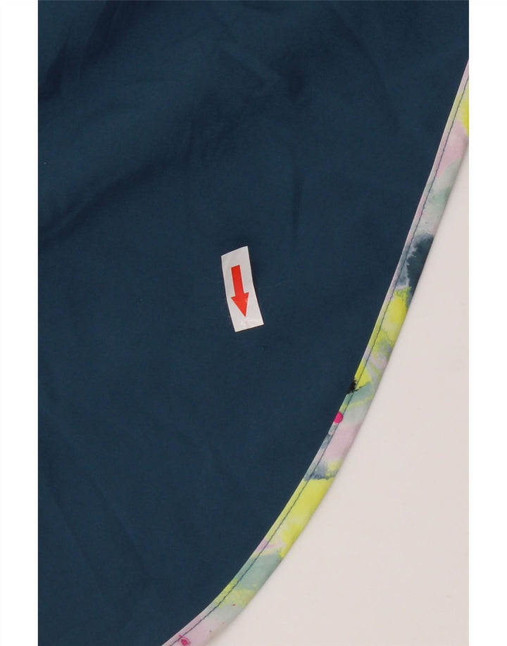 New Balance Damen Graphic Sport Shorts UK 14 Mittelblaues Polyester