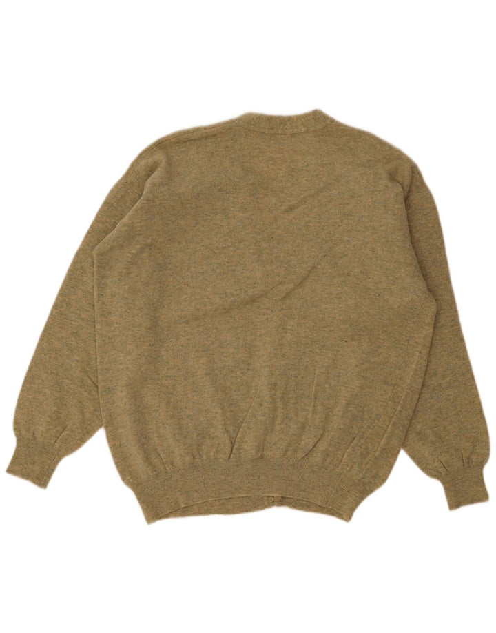 Vintage Herren Cardigan Pullover XL Grüne Wolle