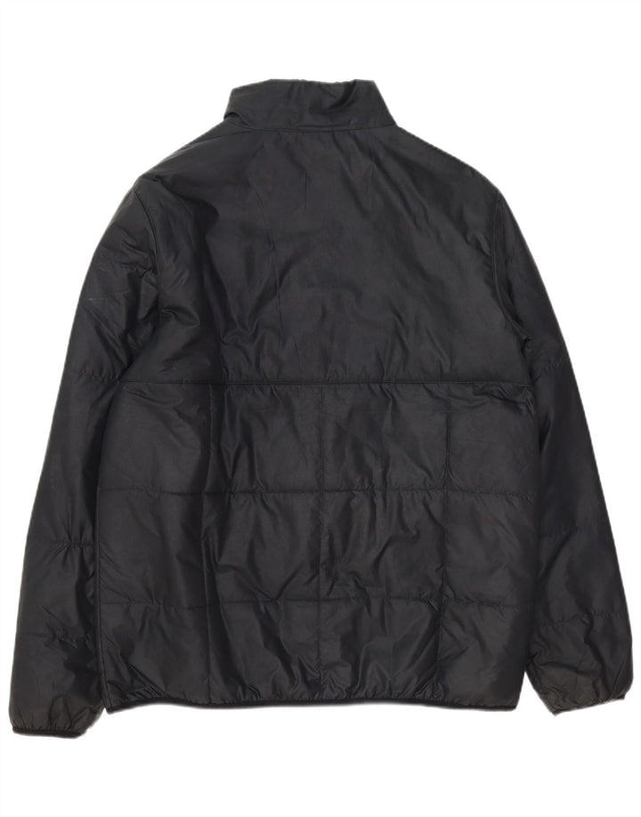 Nike Herren Wattierte Jacke UK 40 Large Schwarz Polyester