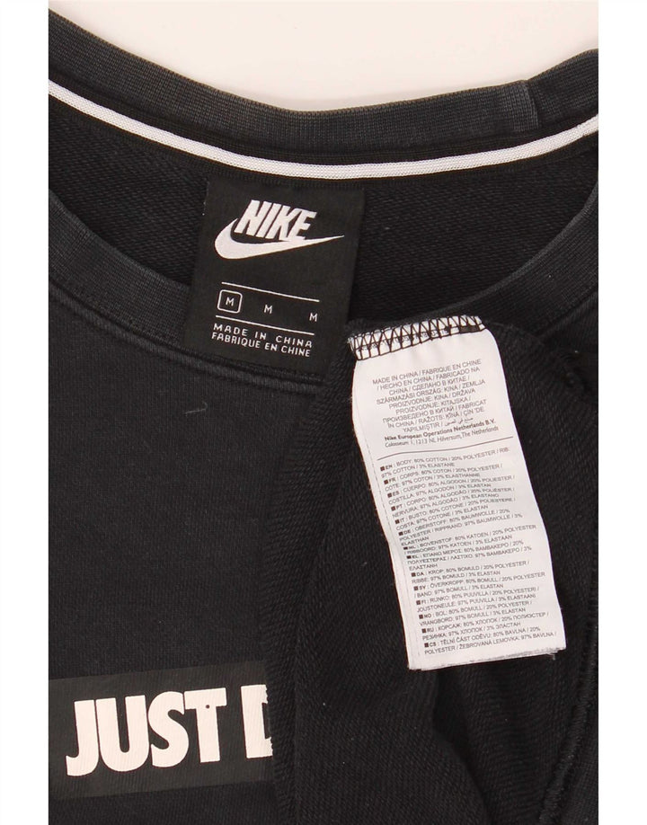 Nike Herren Grafik-Sweatshirt-Pullover, mittelschwarz, Baumwolle