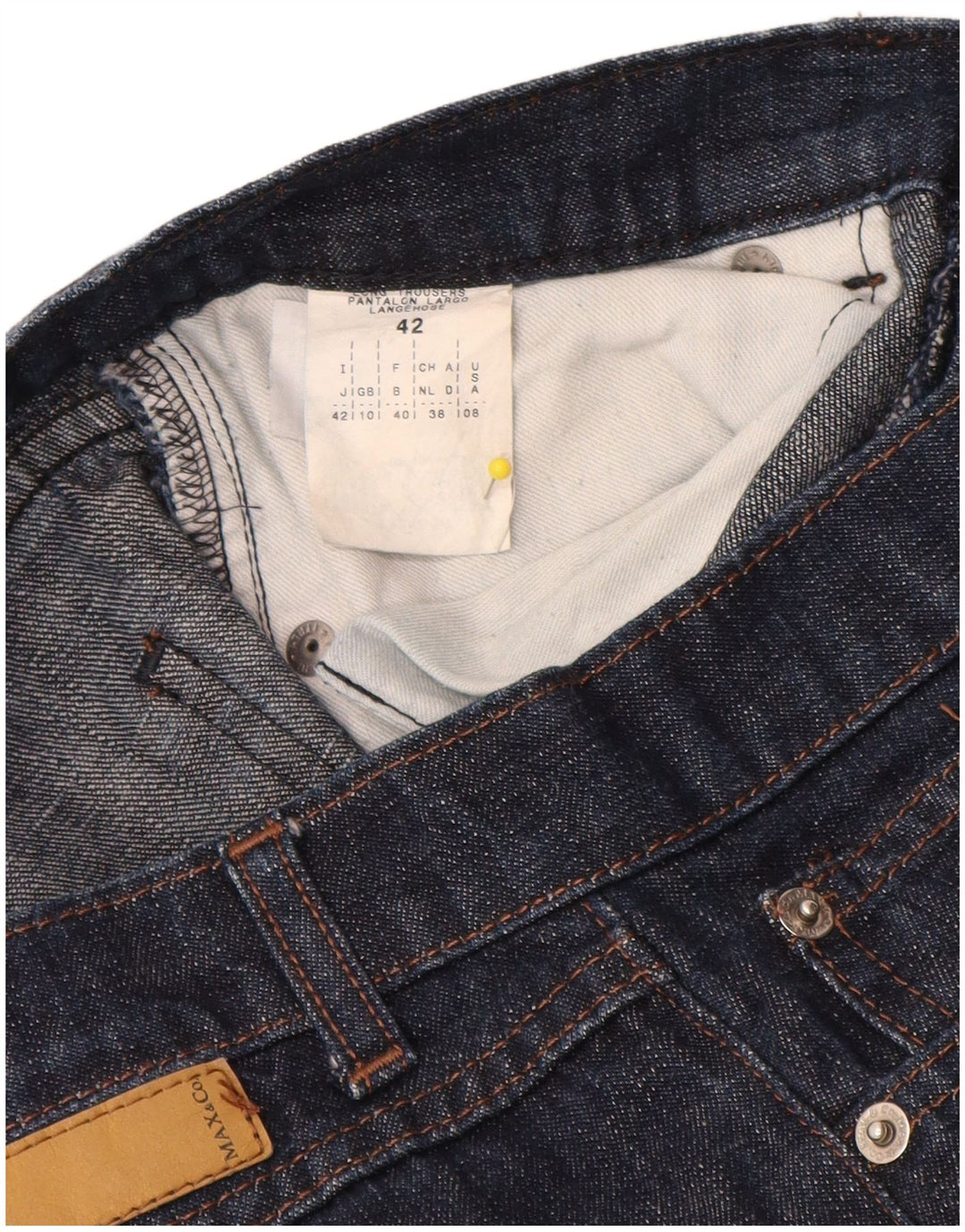 Max & Co. Bootcut-Jeans für Damen, UK 10, Größe S, W28, L32, Marineblau, Baumwolle