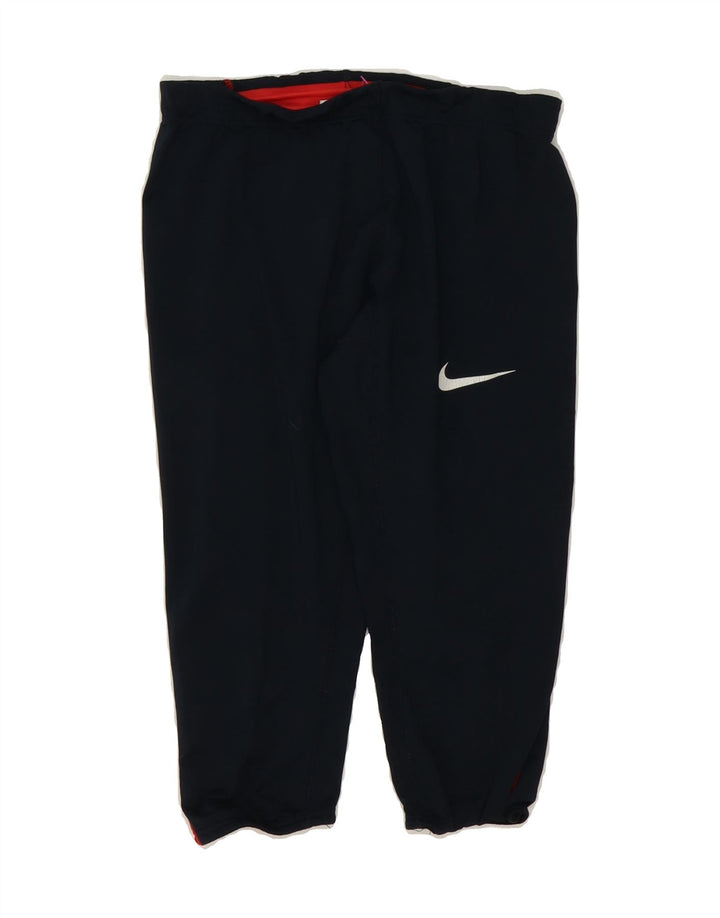 NIKE Womens Capri Tracksuit Trousers Joggers UK 14 Medium Navy Blue Vintage Nike and Second-Hand Nike from Messina Hembry 
