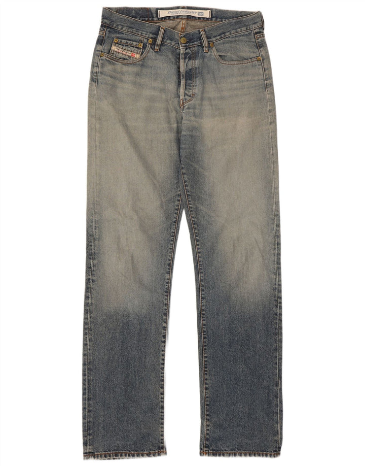 Diesel Herren Straight Jeans W33 L35 Blaue Baumwolle
