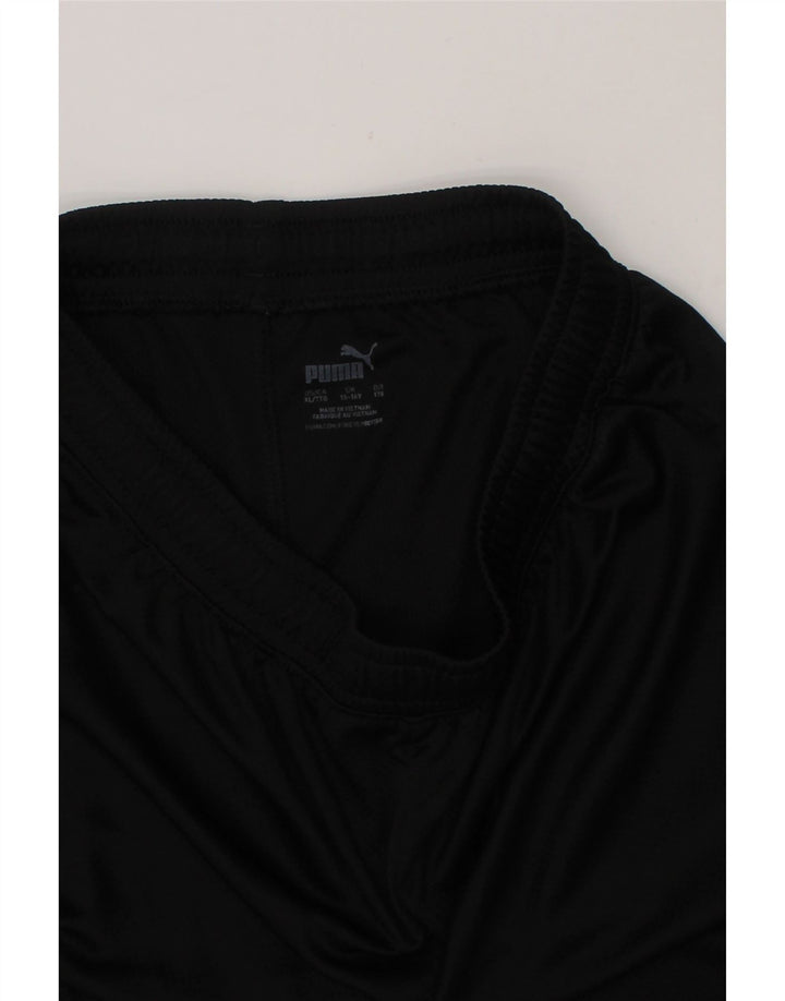 PUMA Boys BVB Dortmund Sport Shorts 15-16 Years  Black Polyester Vintage Puma and Second-Hand Puma from Messina Hembry 