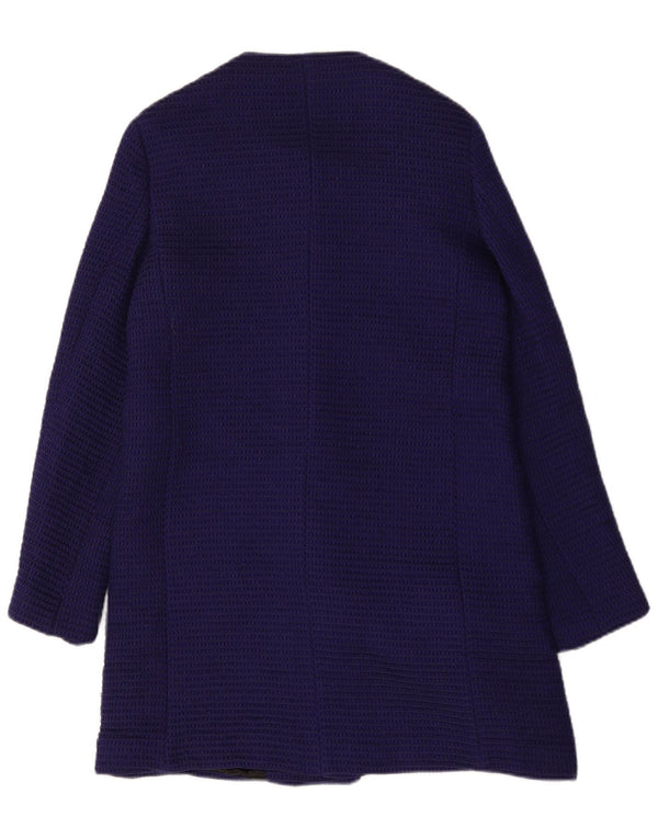 Zara Damen Mantel UK 10 Small Marineblau