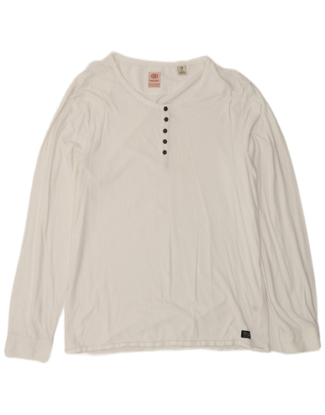 Scotch & Soda Damen Top Langarm UK 18 XL Weiß