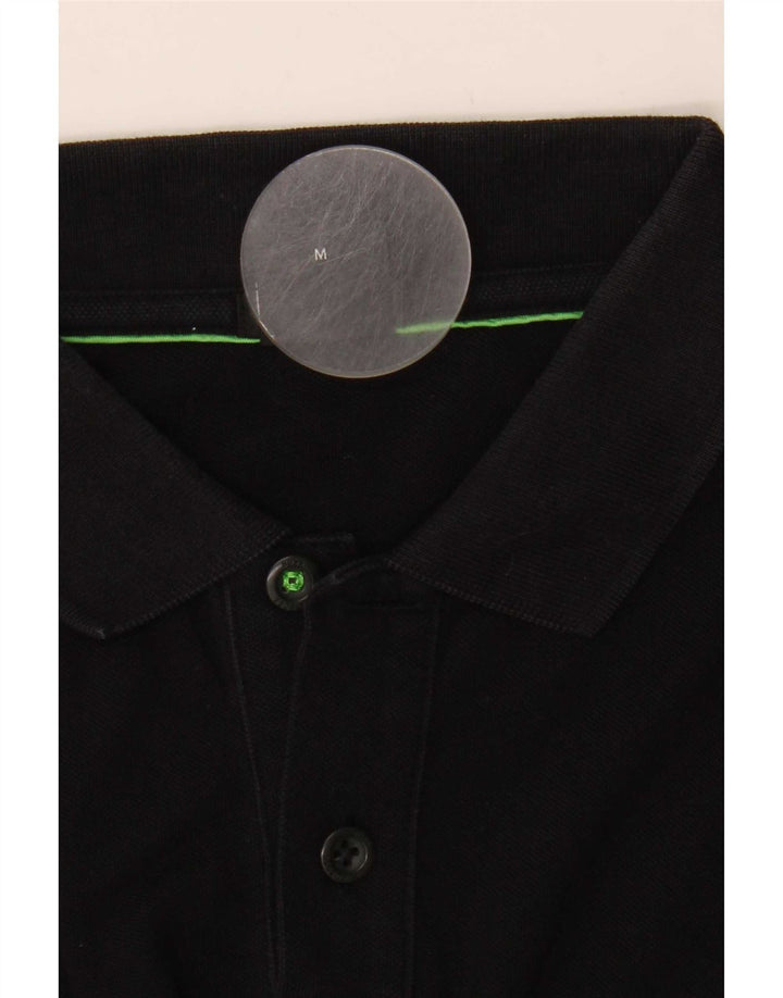 Hugo Boss Herren-Poloshirt mit normaler Passform, Mittelschwarz