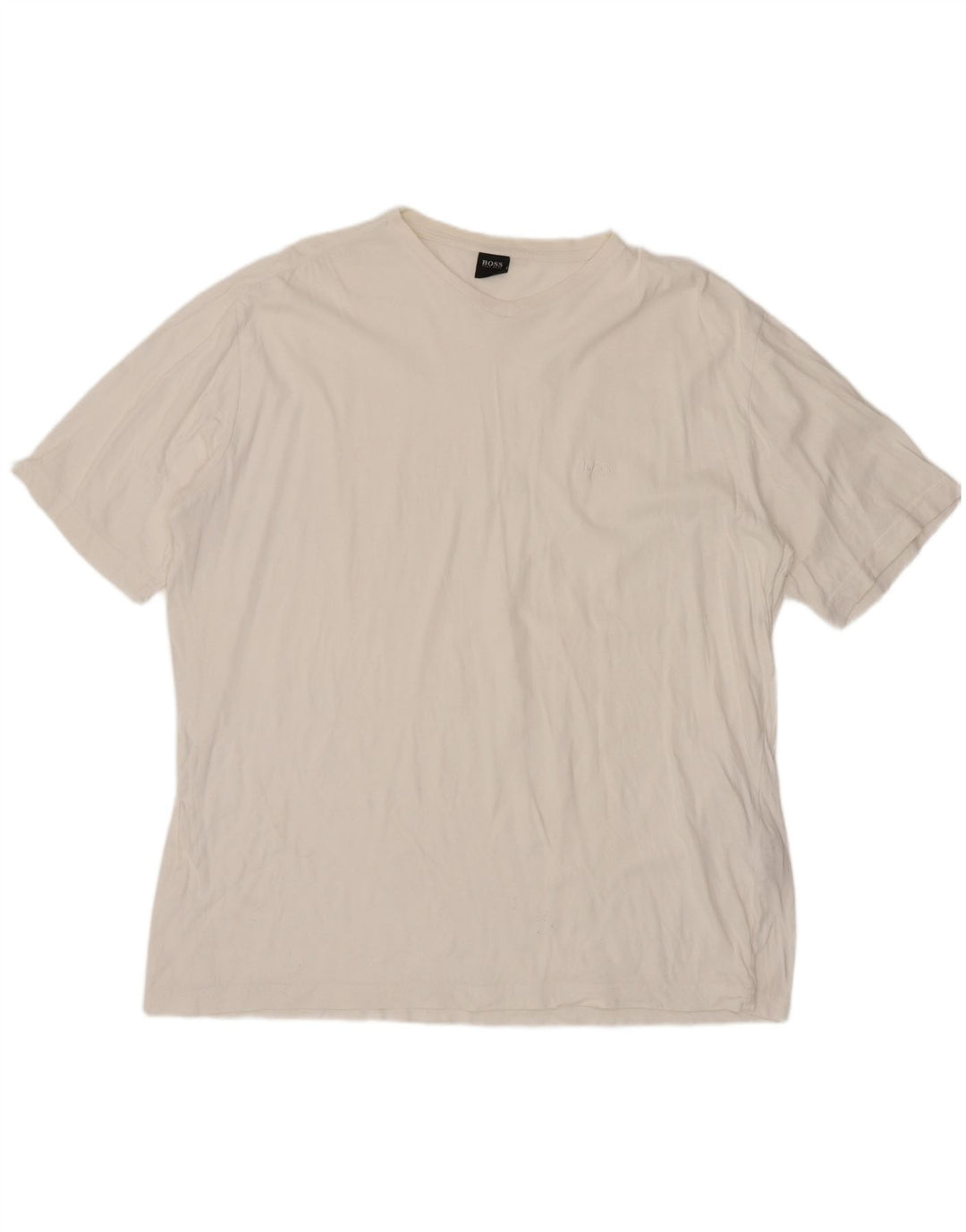 Hugo Boss Herren T-Shirt Top XL Weiße Baumwolle