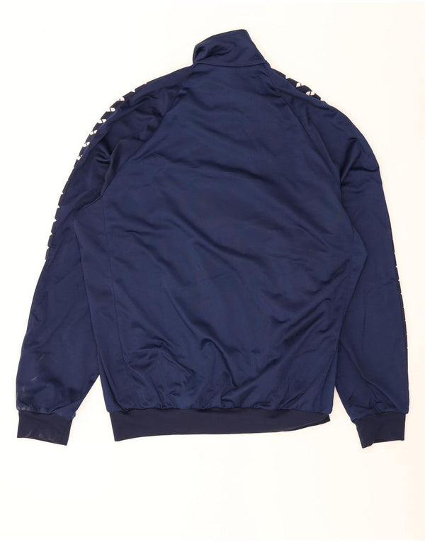 Arena Herren-Trainingsanzugoberteil mit Grafik, XL, Marineblau, Farbblock-Polyester