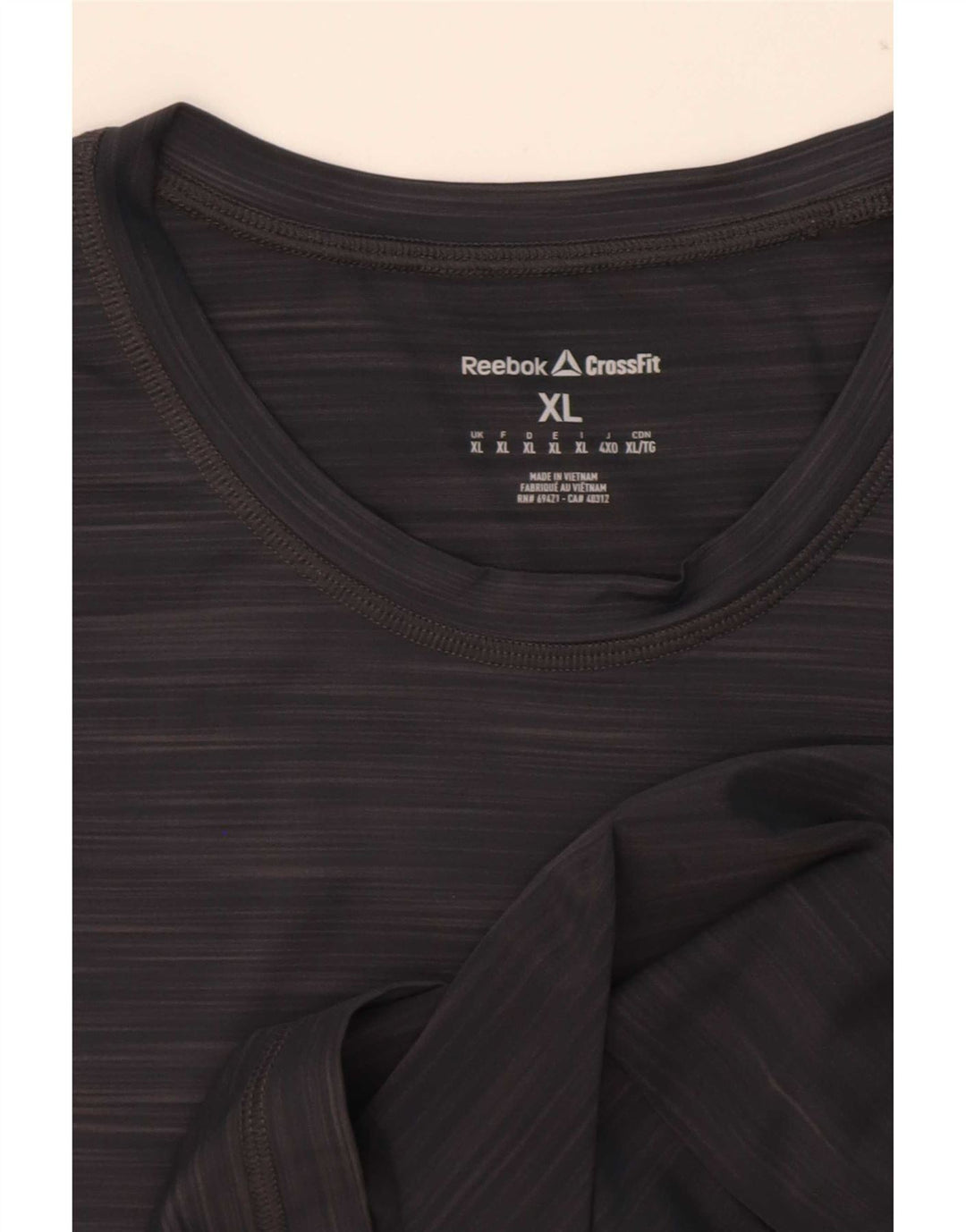 Reebok Herren Cross Fit T-Shirt Top XL Grau meliert