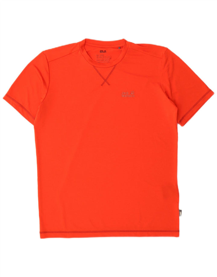 Jack Wolfskin Herren T-Shirt Top UK 40 Medium Orange Polyester
