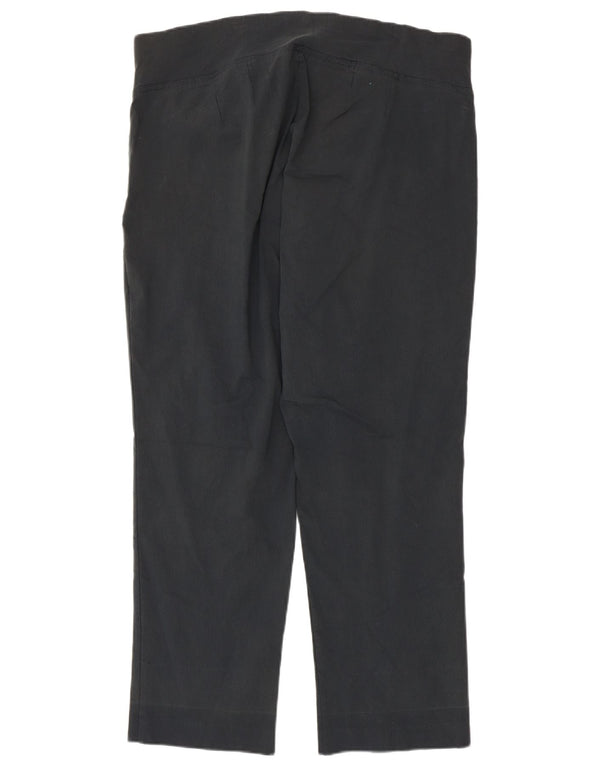 Autograph Damen Gerade Freizeithose UK 24 4XL W42 L29 Graue Viskose