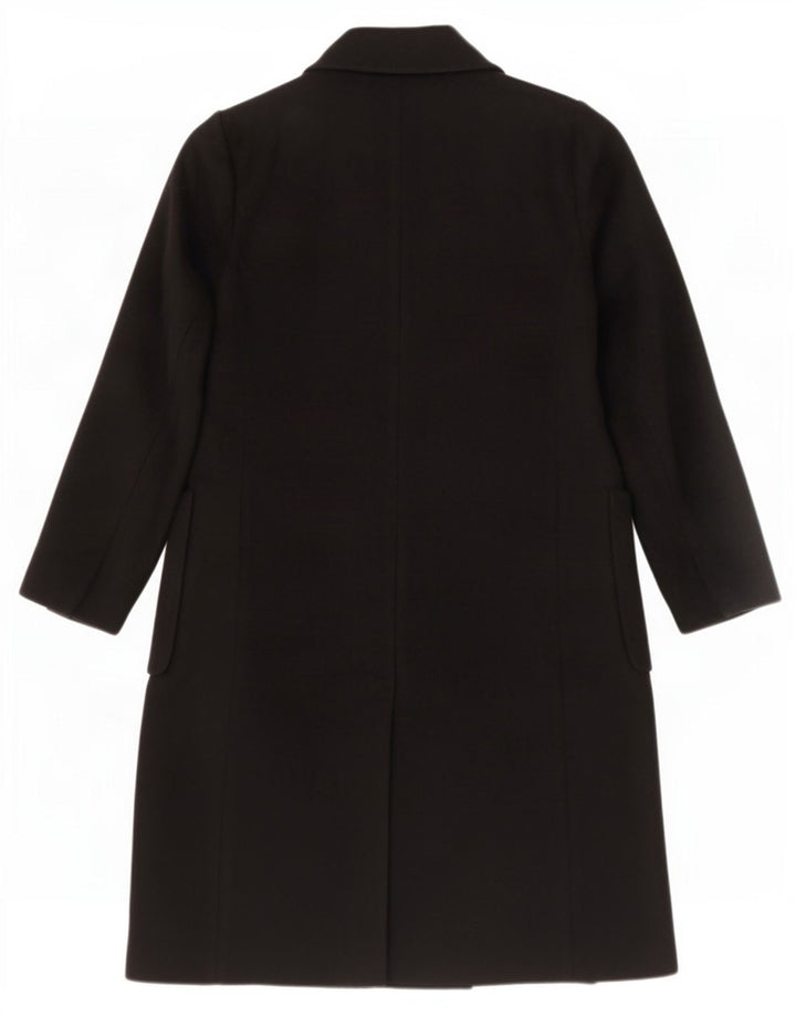 Marks & Spencer Damen Zweireihiger Mantel UK 14 Mittelschwarze Wolle