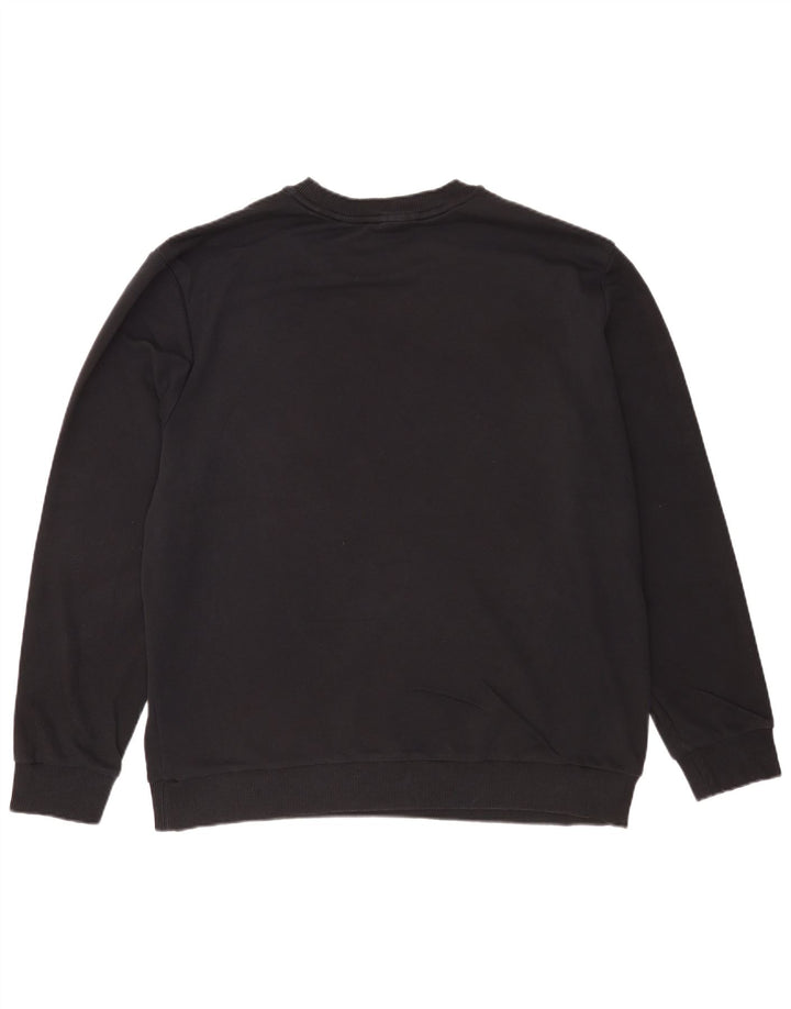 Calvin Klein Herren Graphic Sweatshirt Pullover 2XL Schwarz Baumwolle