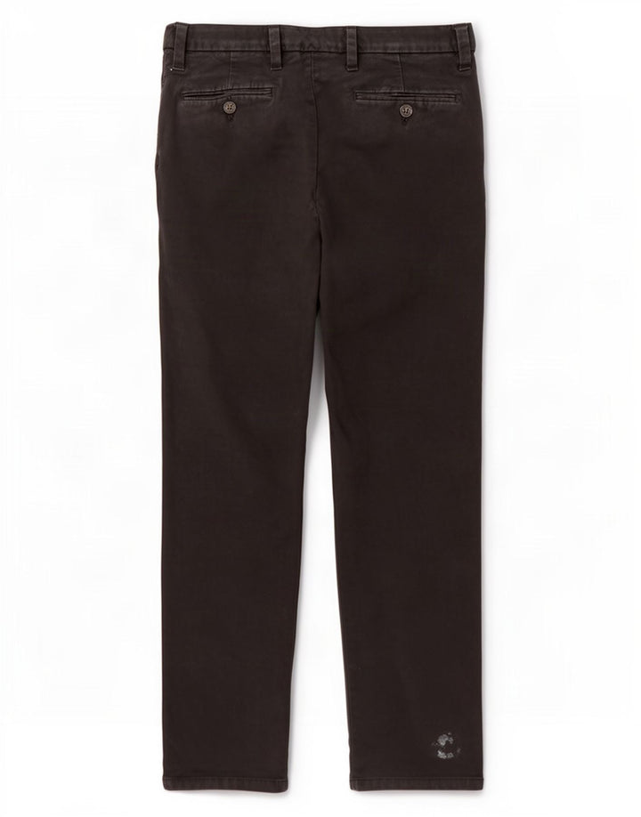 Marks & Spencer Herren Straight Regular Chinohose W34 L29 Schwarze Baumwolle