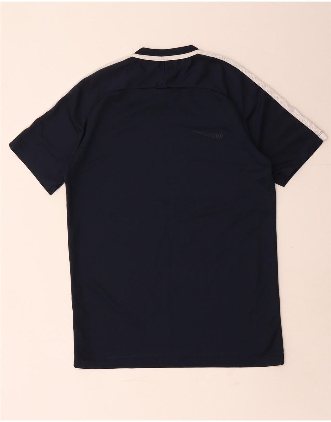 Nike Herren Dri Fit T-Shirt Top Small Marineblau Farbblock