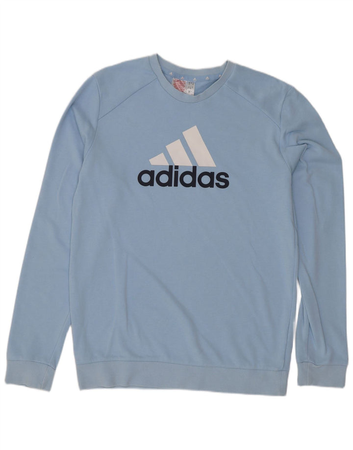 Adidas Jungen Grafik-Sweatshirt-Pullover 15–16 Jahre, blaue Baumwolle