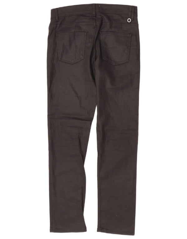 Schmale Freizeithose für Herren von Zara, EU 38, Größe S, W30, L30, schwarze Baumwolle