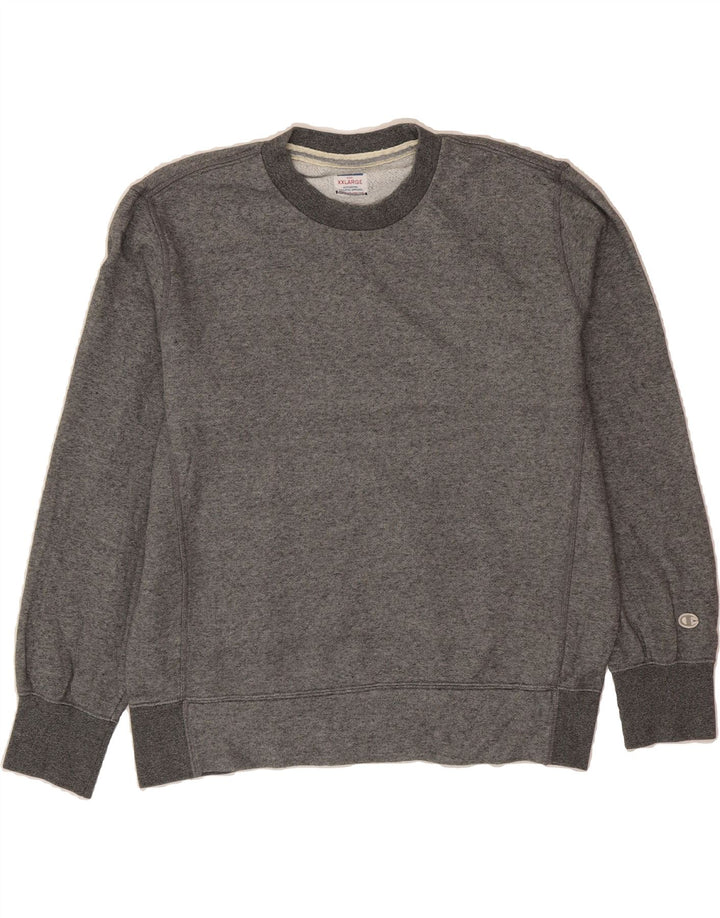 CHAMPION Mens Sweatshirt Jumper 2XL Grey Cotton Vintage Champion and Second-Hand Champion from Messina Hembry 