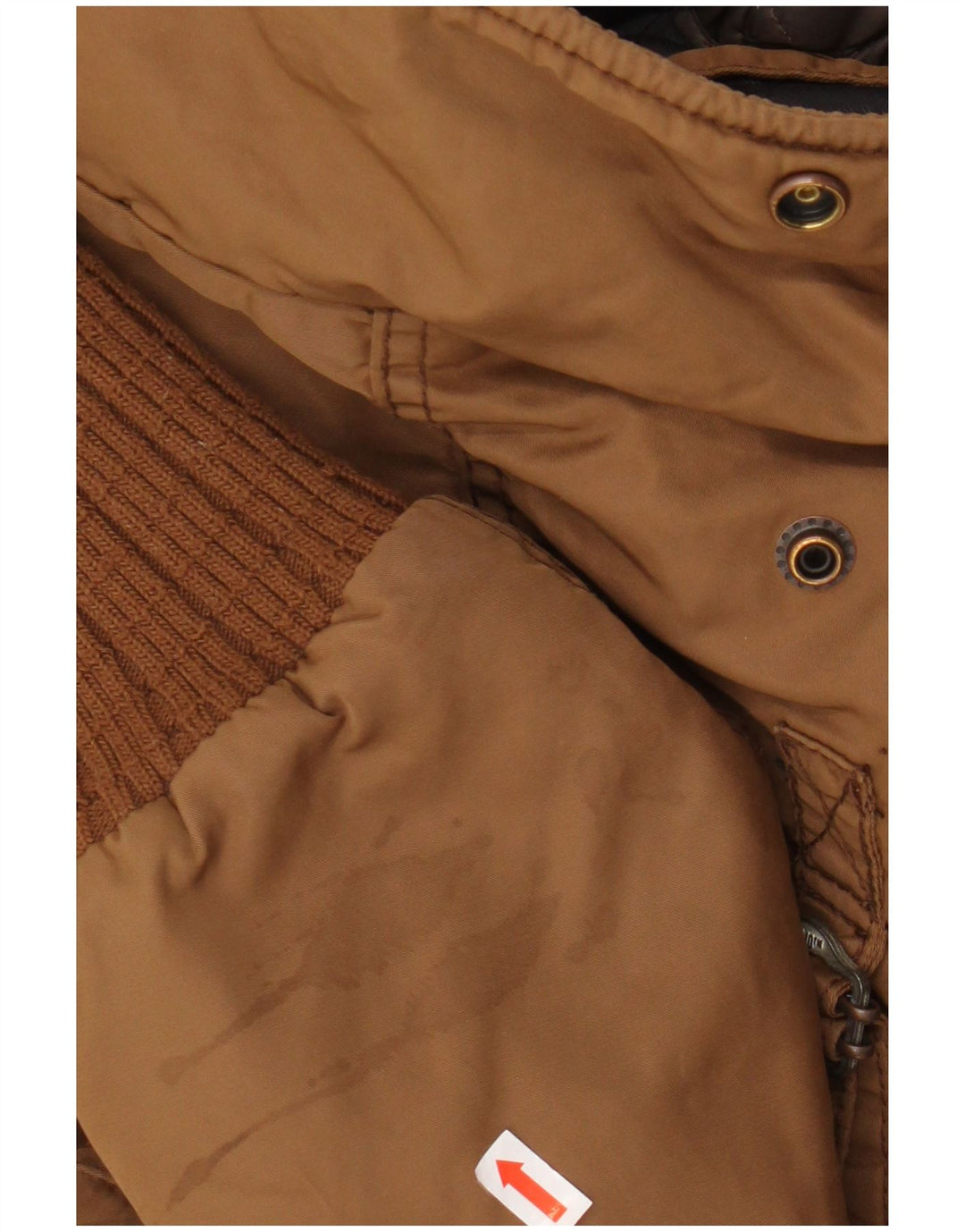 KHUJO Damen-Militär-Parka mit Kapuze, UK 14, Mittelbraun, Polyester