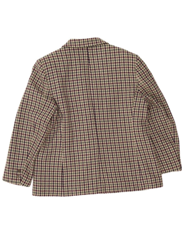 ELENA MIRO Damen 2-Knopf-Blazerjacke UK 18 XL Mehrfarbiger Hahnentritt