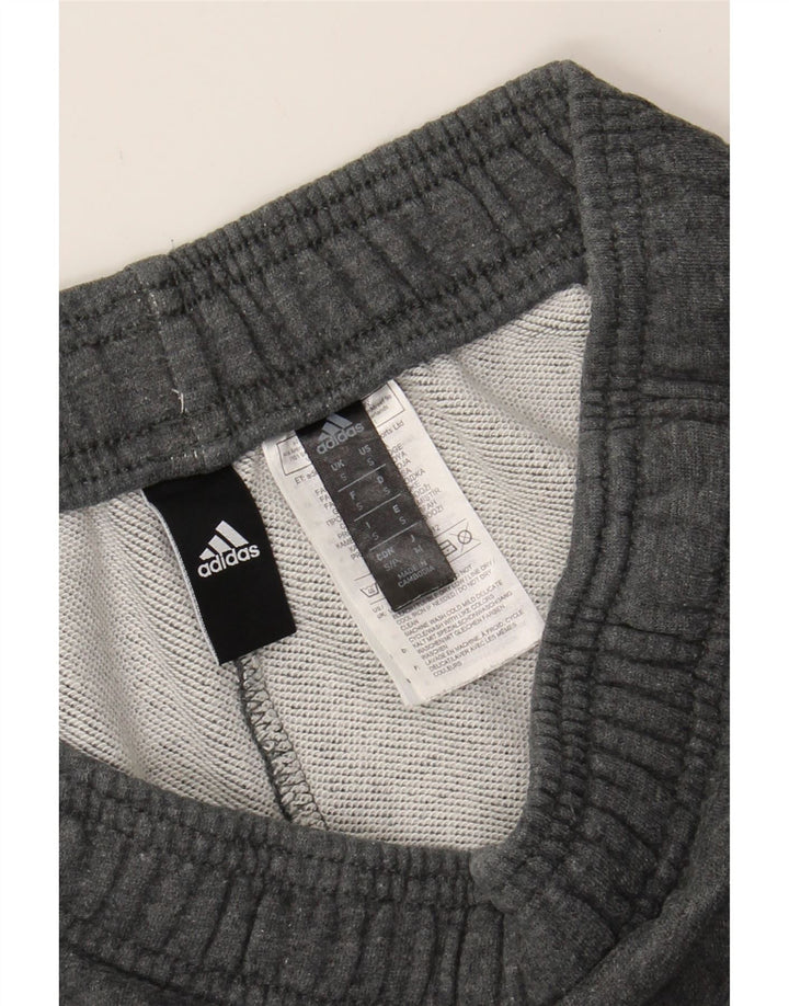ADIDAS Mens Graphic Sport Shorts Small Grey Cotton Vintage Adidas and Second-Hand Adidas from Messina Hembry 