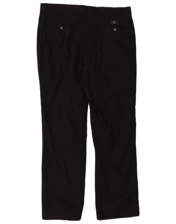 Marks & Spencer Herren Blue Harbour Straight Anzughose W38 L31 Schwarz