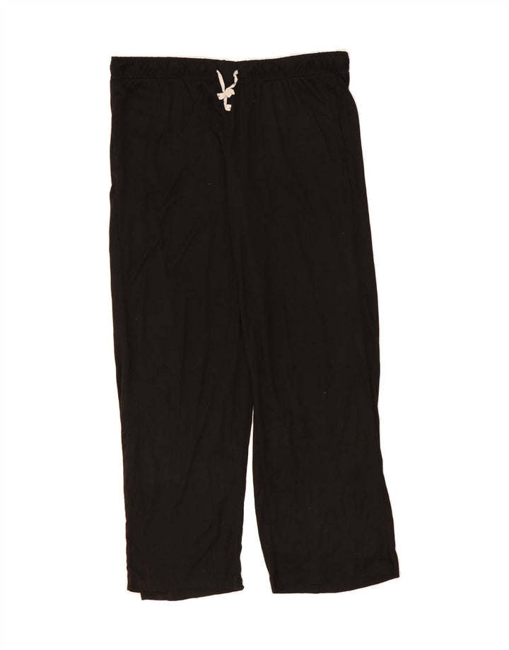 DKNY Womens Tracksuit Trousers UK 14 Medium  Black Polyester Vintage Dkny and Second-Hand Dkny from Messina Hembry 