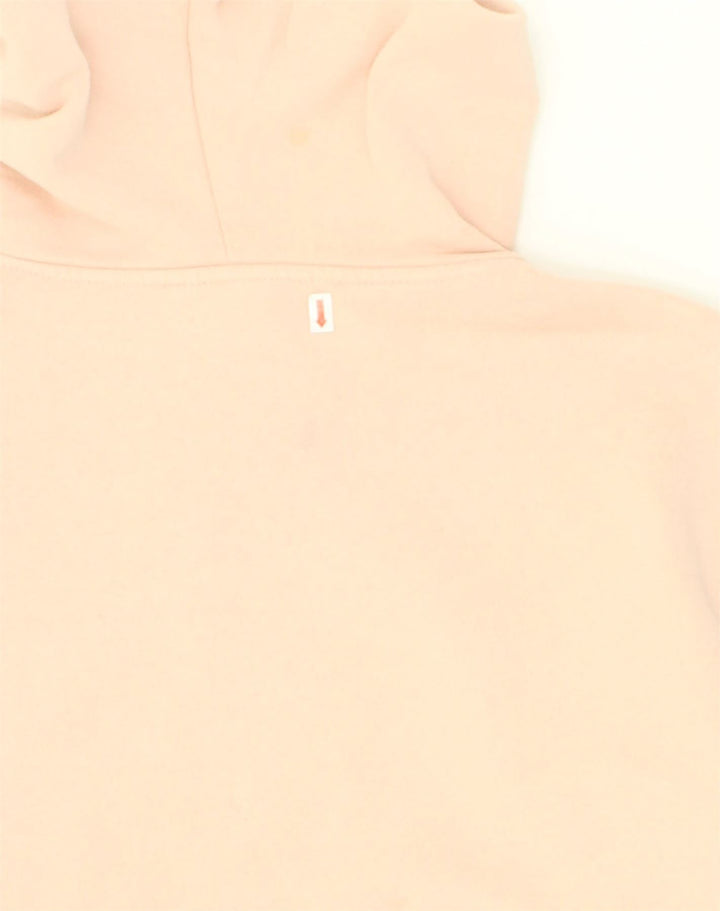 VANS Womens Crop Hoodie Jumper UK 10 Small Beige Cotton | Vintage Vans | Thrift | Second-Hand Vans | Used Clothing | Messina Hembry 