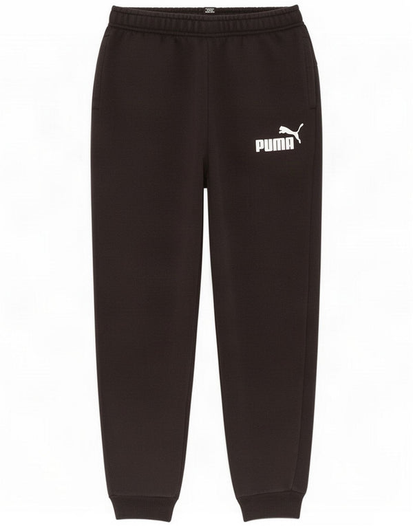 Puma Jungen-Trainingshose, Jogginghose, 7–8 Jahre, schwarze Baumwolle