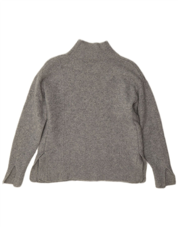 Gant Rollkragenpullover für Damen, UK 6, XS, graue Wolle
