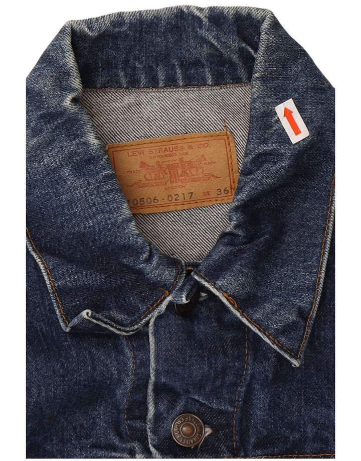 LEVI'S Damen Jeansjacke EU 36 Small Blau